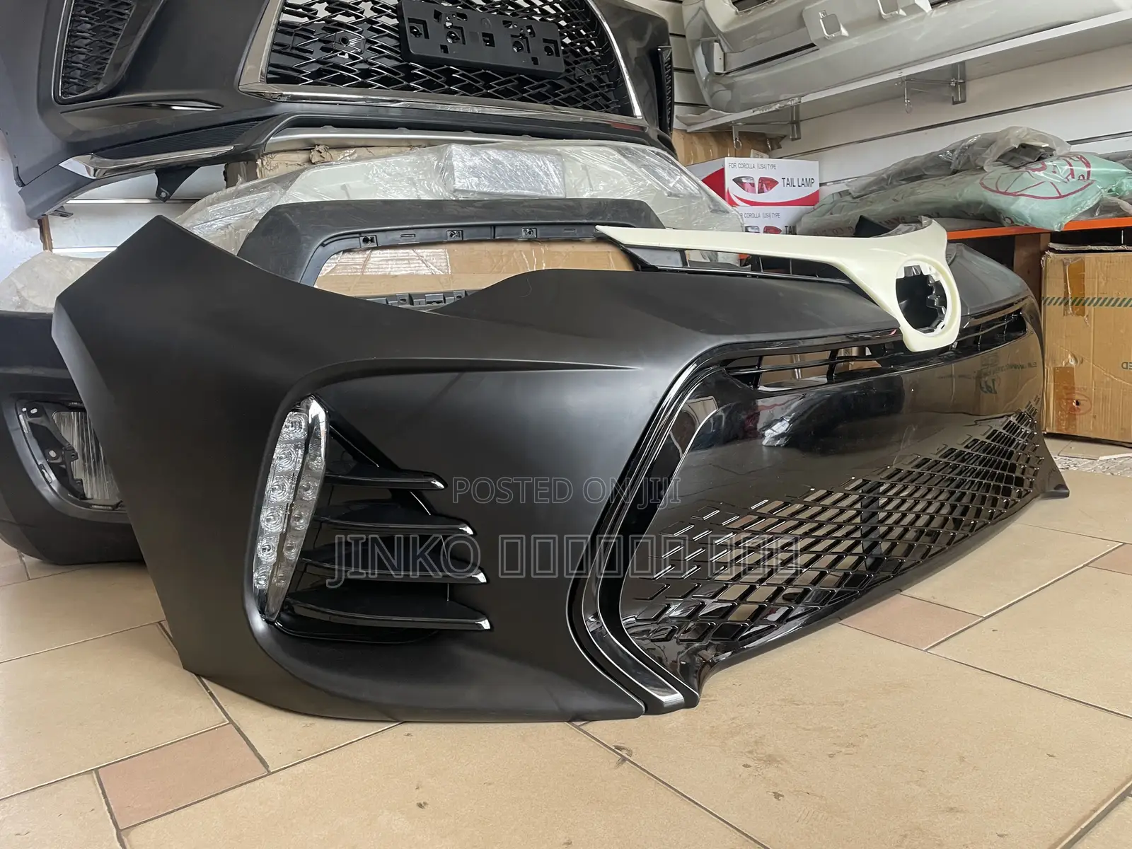 Toyota Corolla 2017-2019 Front Bumper Complete Sport With Headlights