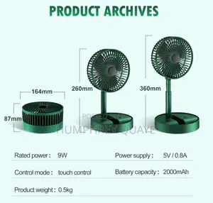 Powerful Rechargeable Desk Fan