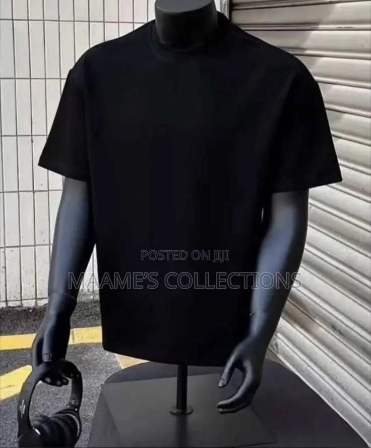 Unisex Classic Crew Neck Heavy Plain Short Sleeve T-Shirt