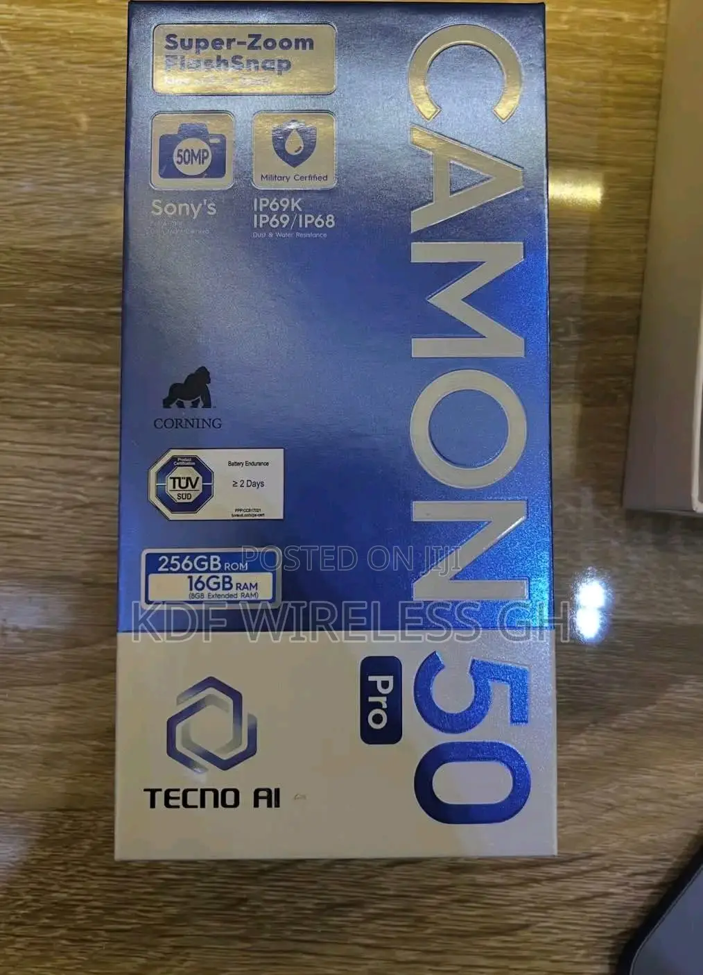 New Tecno Camon 50 Pro 256 GB Black