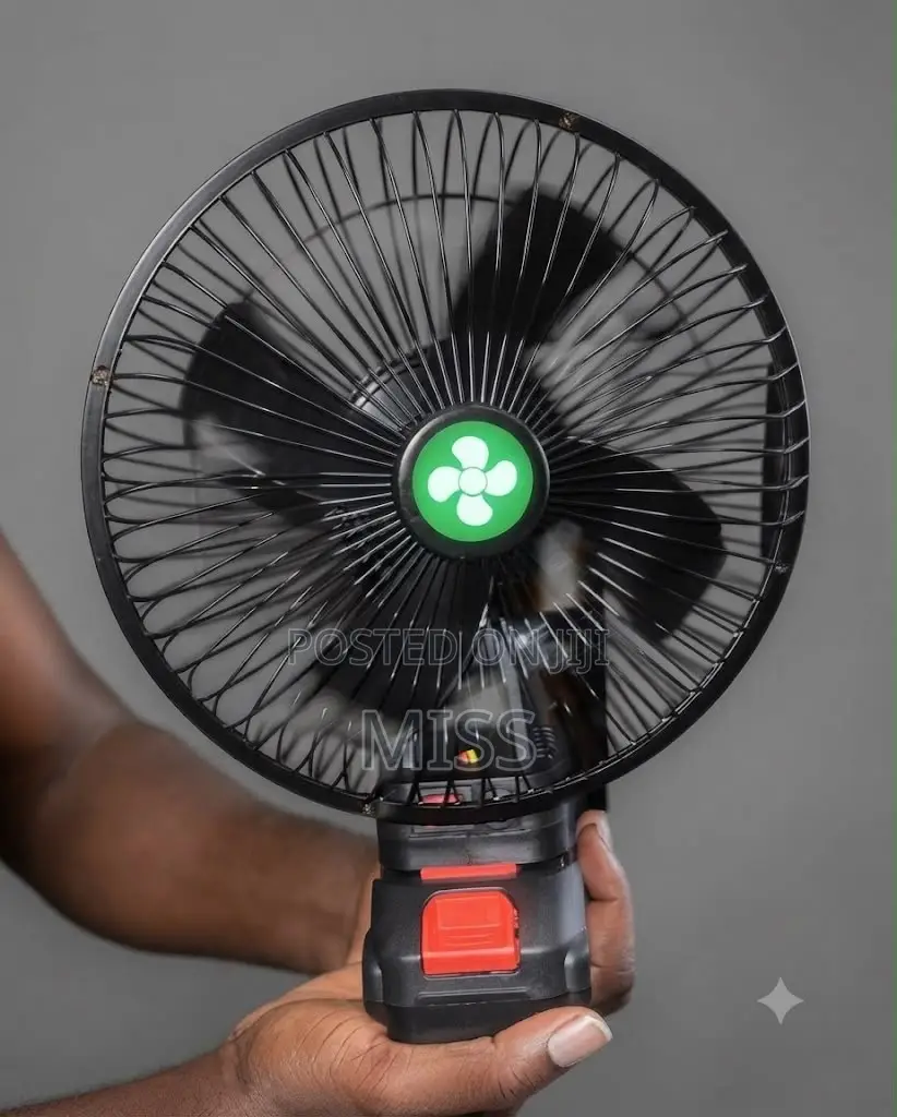 8 Inch Cord-Less Lithium Battery Fan, 21V Rechargeable Portable Fan