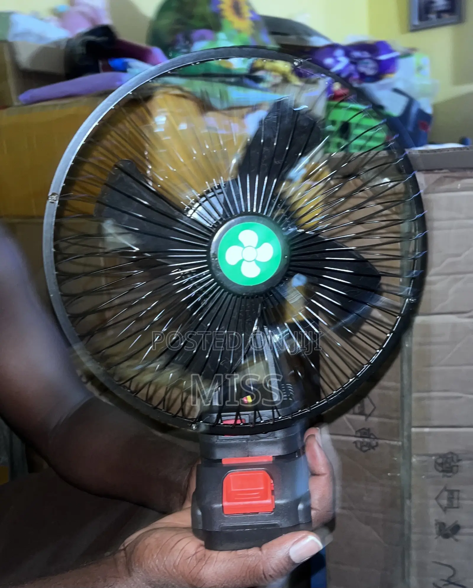 8 Inch Cord-Less Lithium Battery Fan, 21V Rechargeable Portable Fan