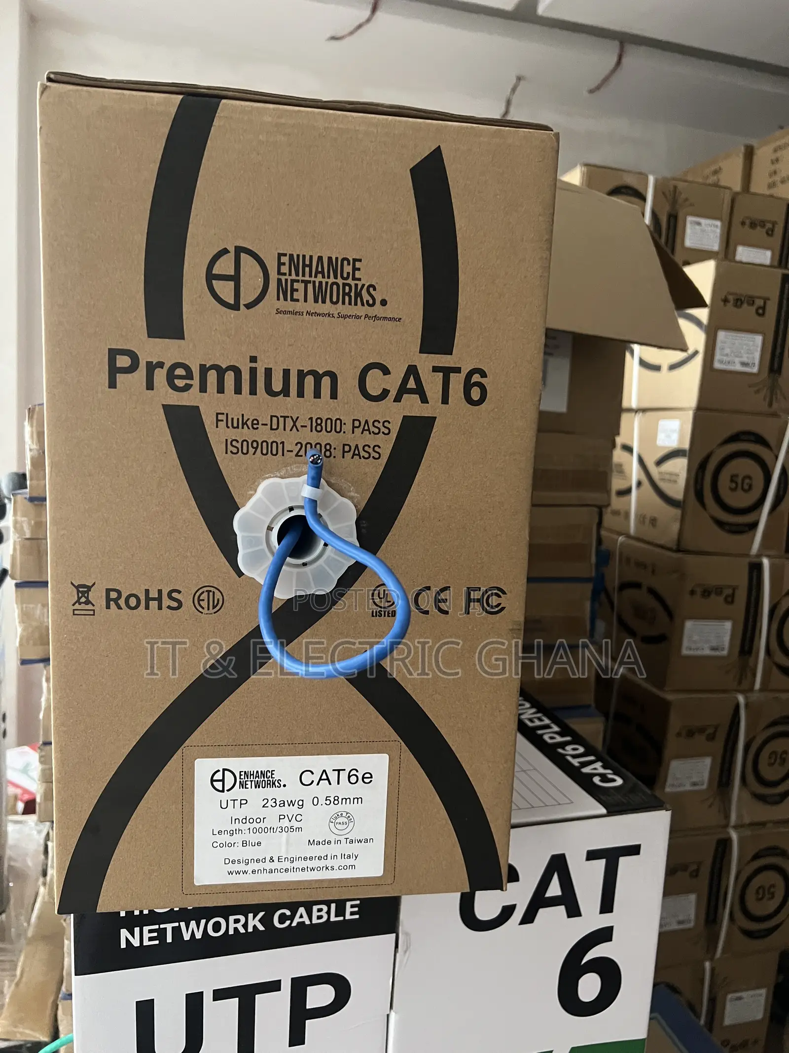 Cat6 Indoor Cable 305m ( Fluke Test Pass)