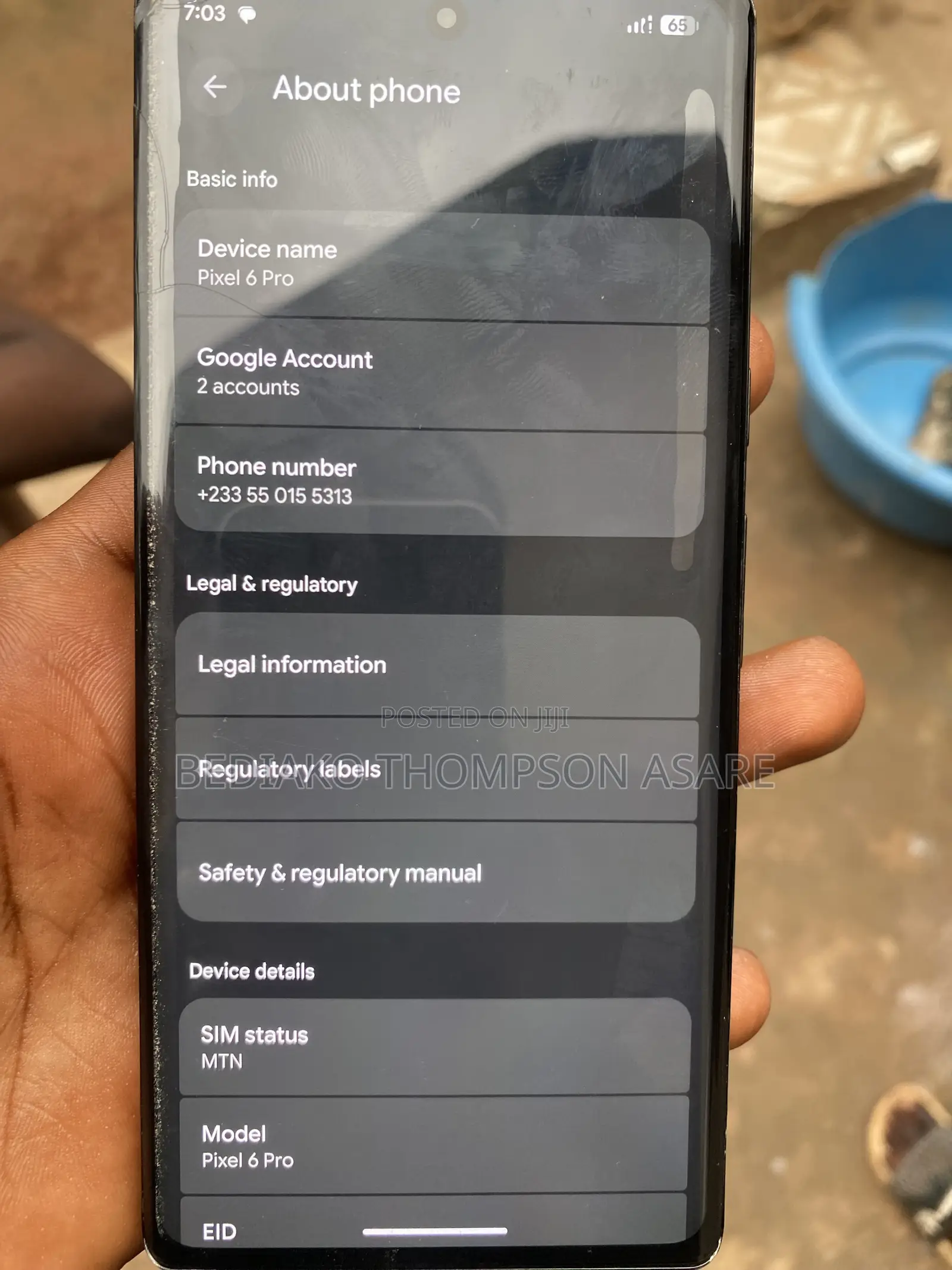 Google Pixel 6 Pro 128 GB Black