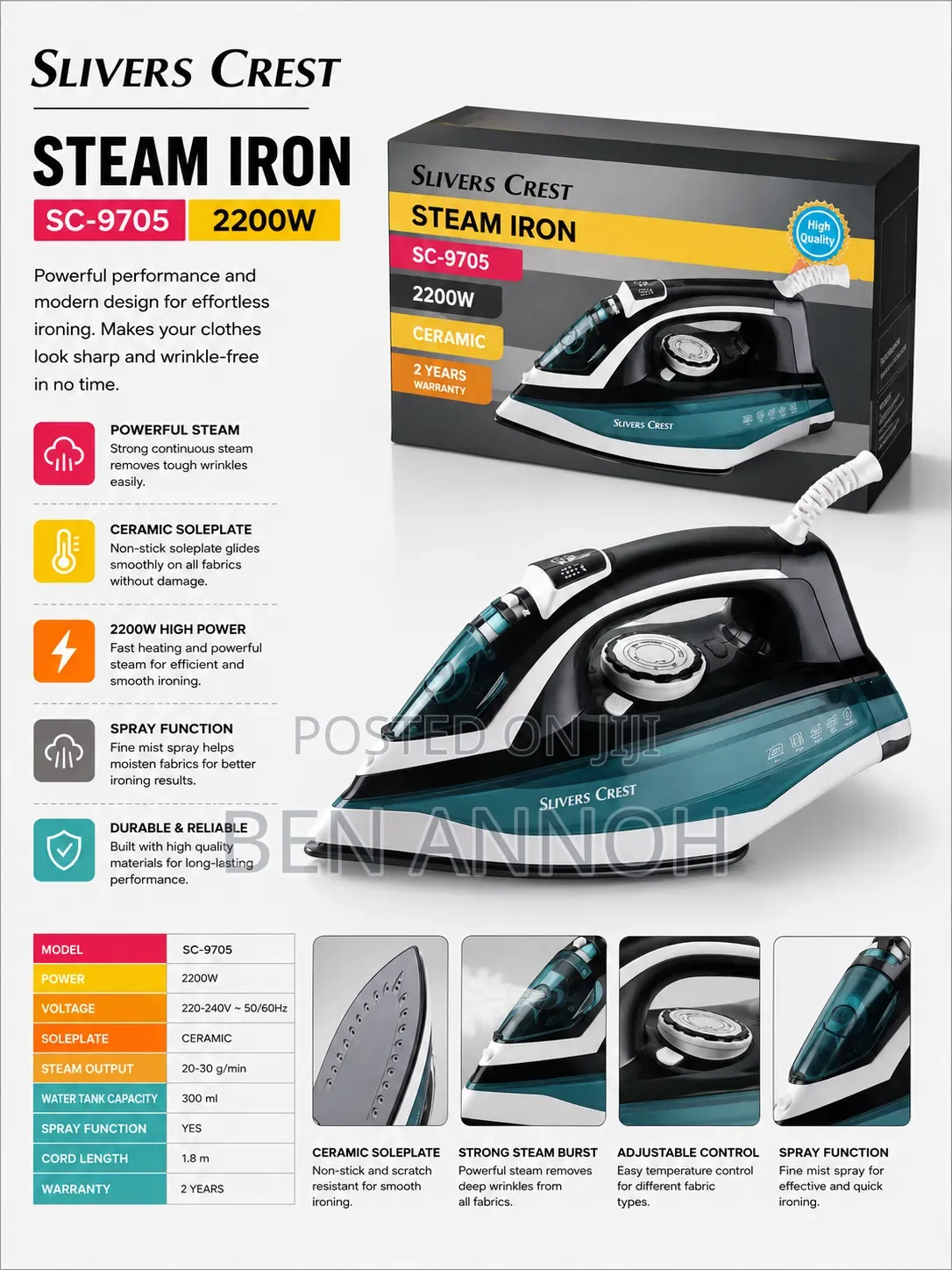 Silver Crest Iron