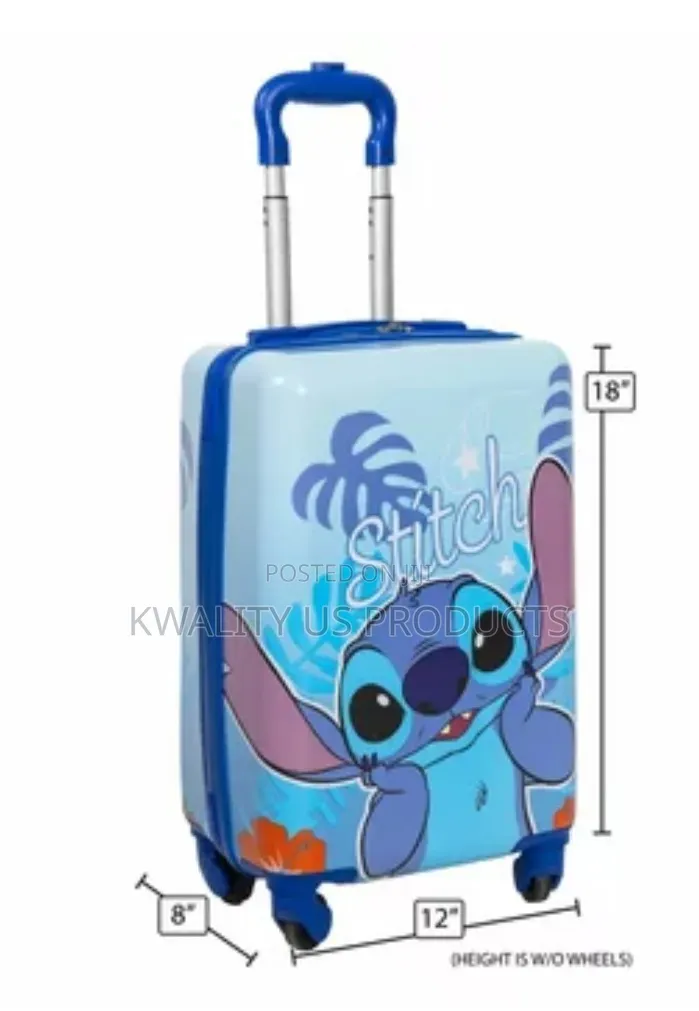 Disney Stitch Kids 2-Piece Luggage Set + Luggage Tag