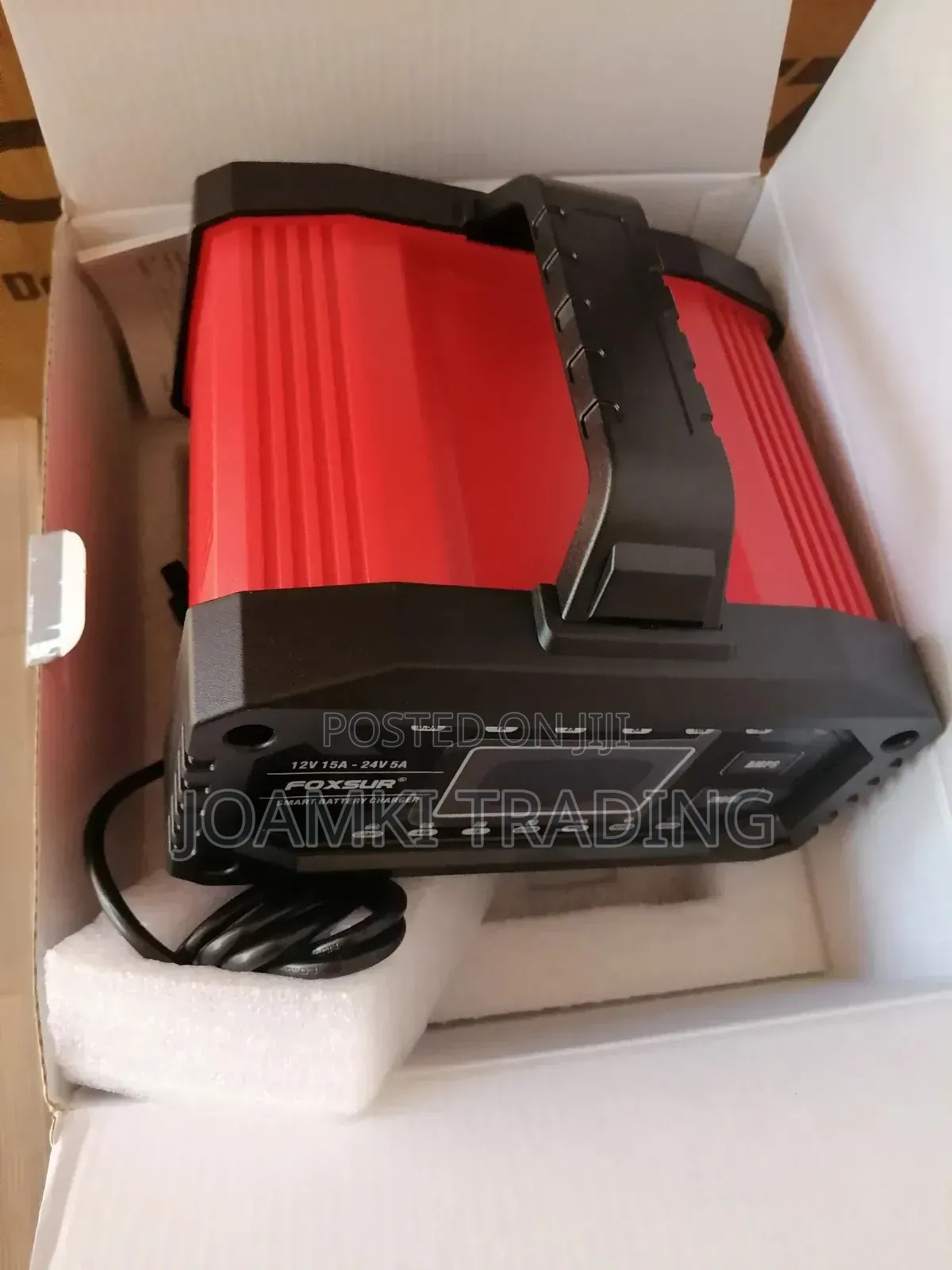 Foxsur 12v15a-24v5a Smart Car Battery Charger, Smart Charger