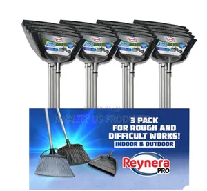 Raynera Pro Broom and Dustpan Set - 3 Piece