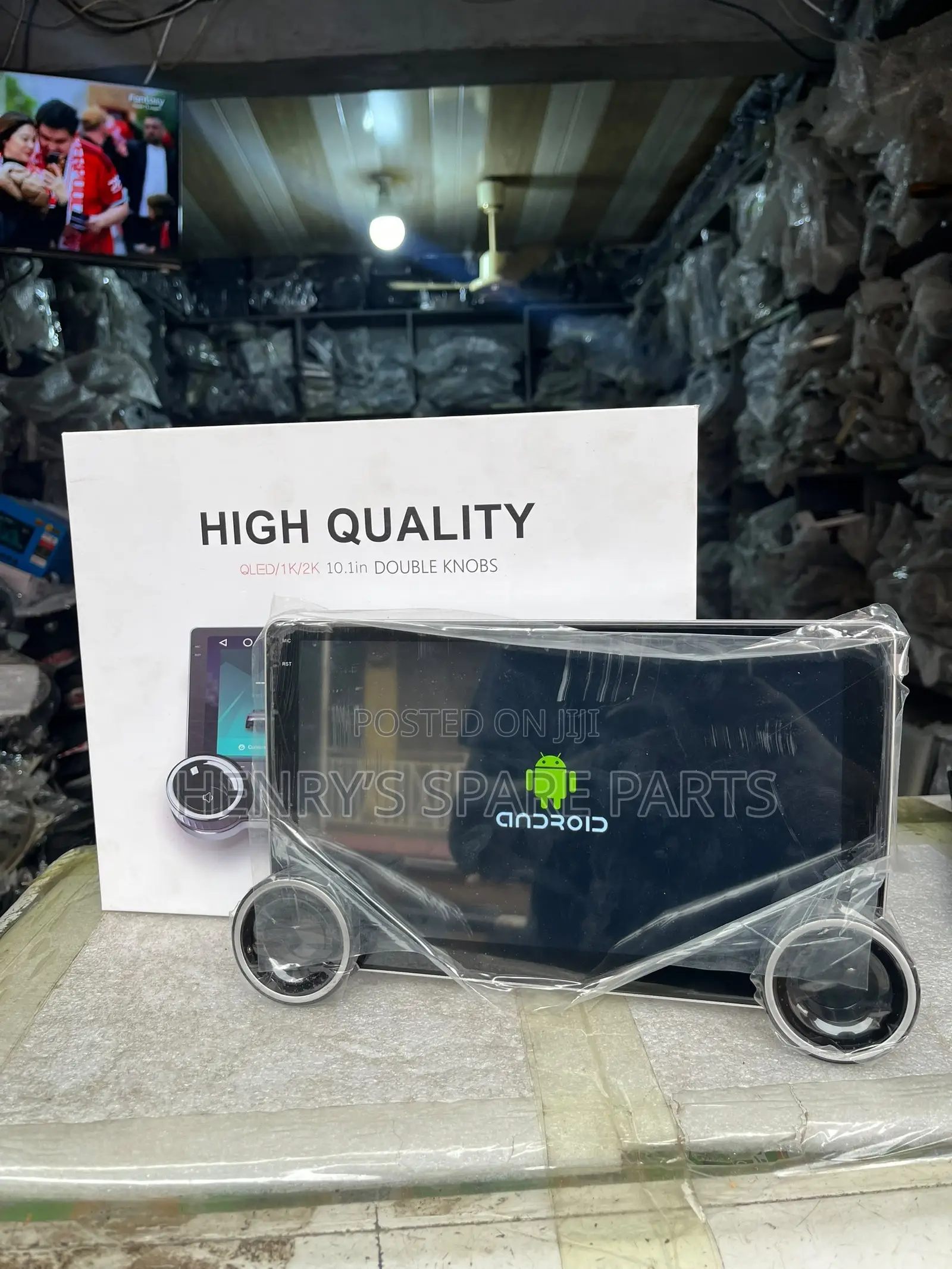 QLED Double Knobs Android Screen With Reverse Camera