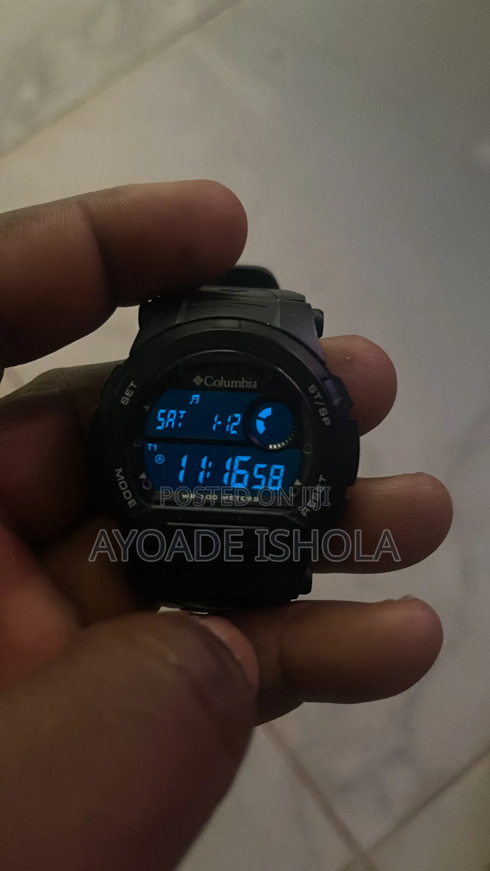 Columbia Watch Unisex CL-5055 Black 100m Timer Alarm Date Light Quartz