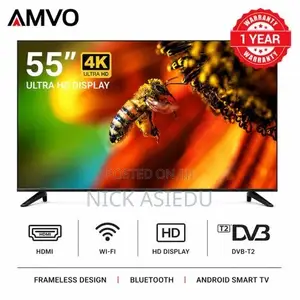 AMVO 55 Ultra HD Frameless Smart Android TV