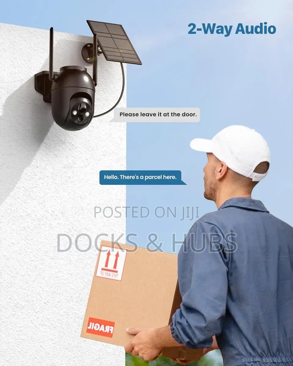 Vimkim PTZ Wireless Security Cameras - /Solar Charge (2 Pack Bundle)