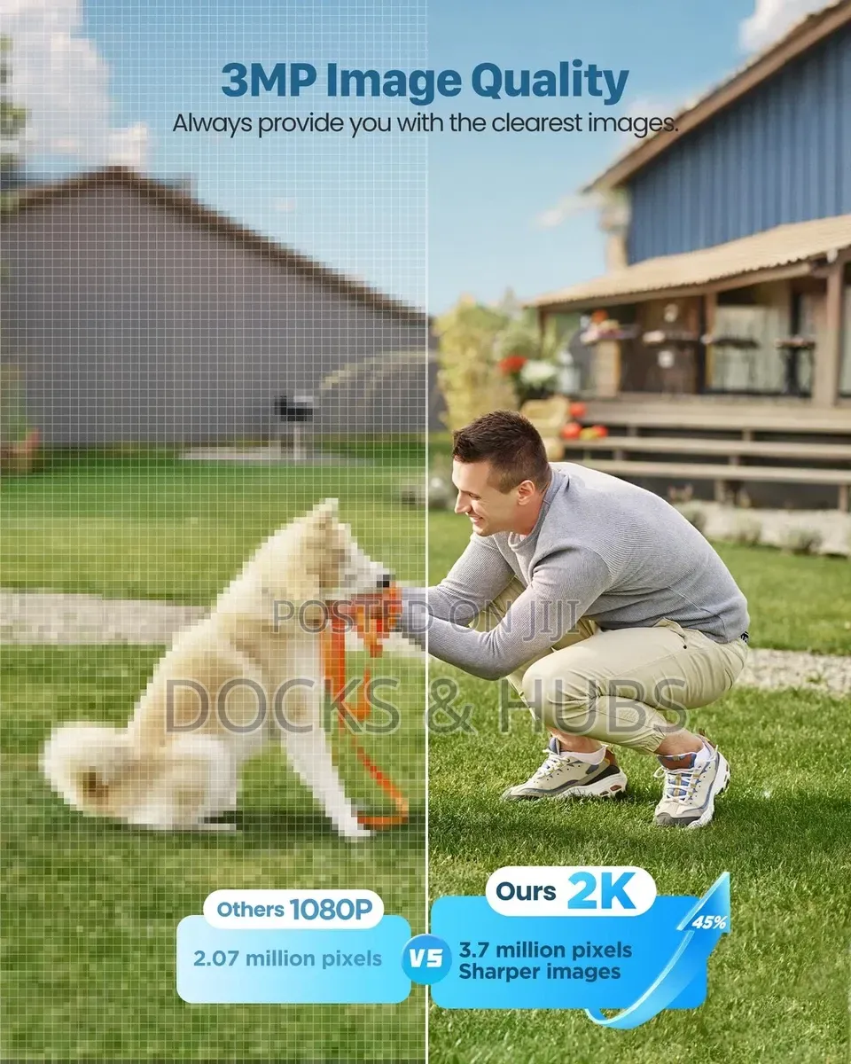 Vimkim PTZ Wireless Security Cameras - /Solar Charge (2 Pack Bundle)