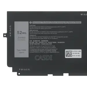 722KK Battery DELL XPS 13 9300 9310 9380 Series P117G P117G001