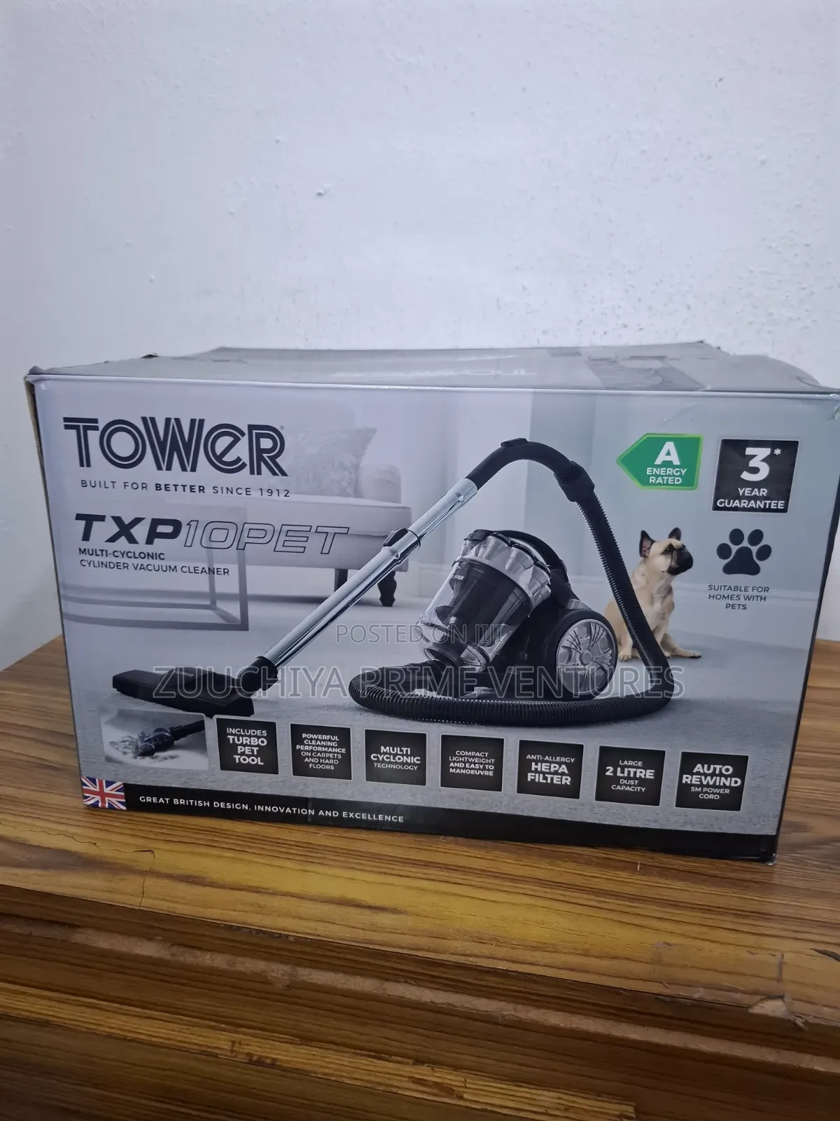 Tower Rxp10pet Multi Cyclonic Cylinder Vacuum Cleaner From Uk