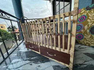Baby Wooden Cot With Drawer and Baby Bed Mattress
