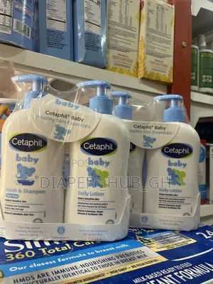 Cetaphil Baby Wash Shampoo + Lotion, Sensitive Skin, 13.5oz, 2ct