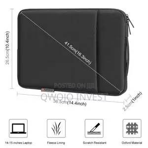 Solid Laptop Sleeve Case With Handle