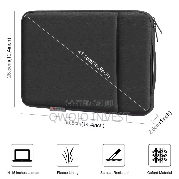 Solid Laptop Sleeve Case With Handle