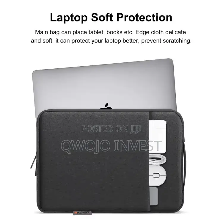 Solid Laptop Sleeve Case With Handle