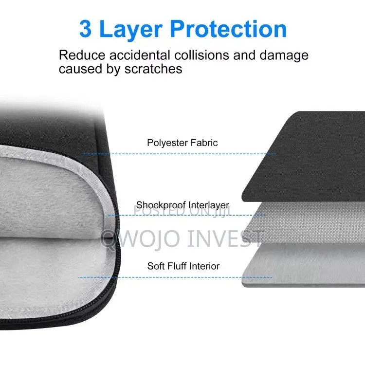 Solid Laptop Sleeve Case With Handle