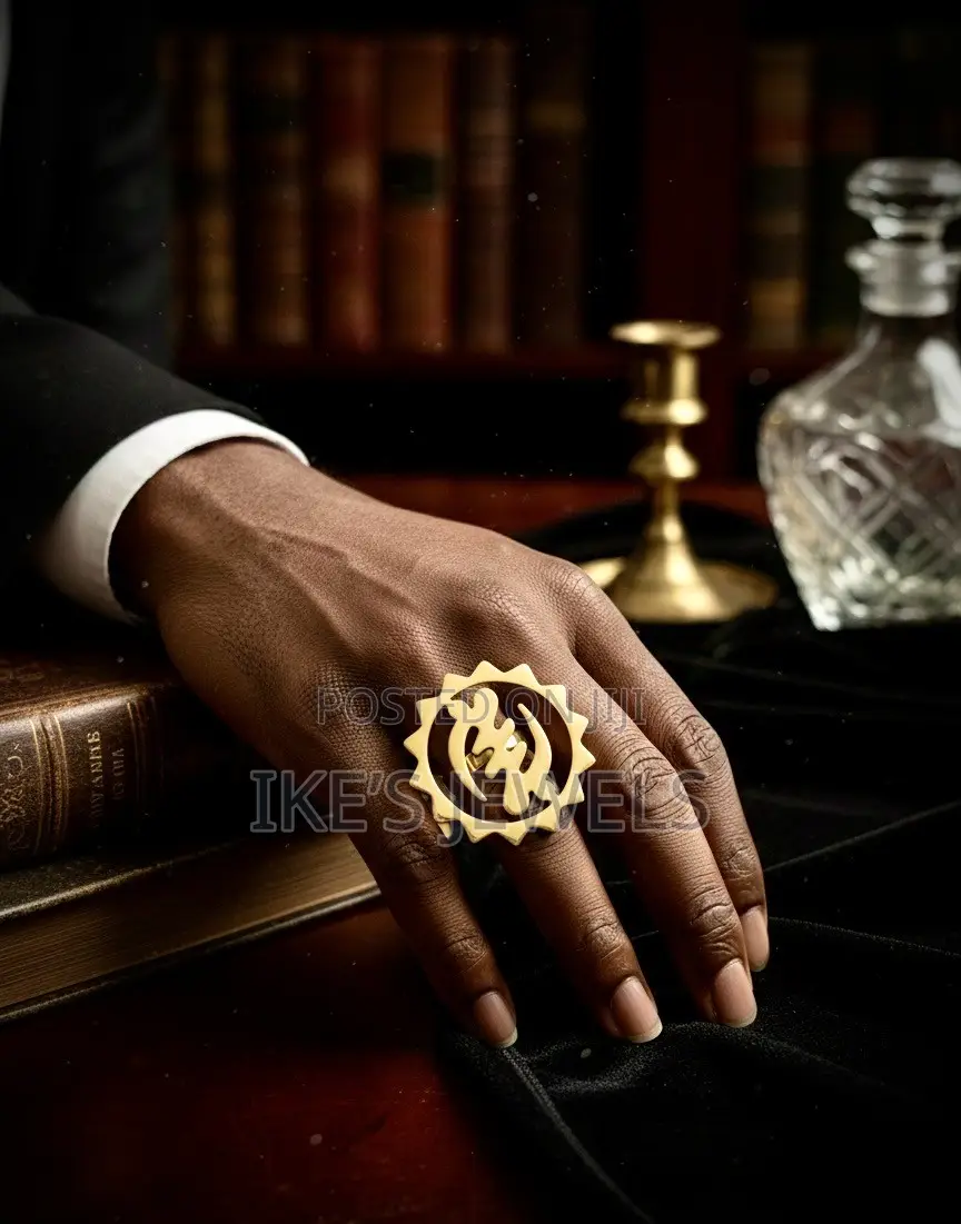 Adinkra Symbols Gold Rings
