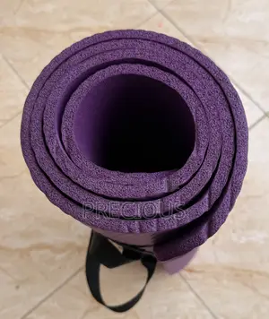 Exercise / Yoga Mat With Carry Strap (Purple)