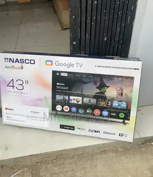 Get Authentic Nasco 43” FHD Smart Led TV(Black) 