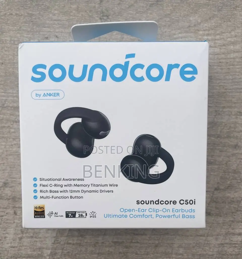 Original Soundcore C50i Open-Ear Clip-on Earbuds