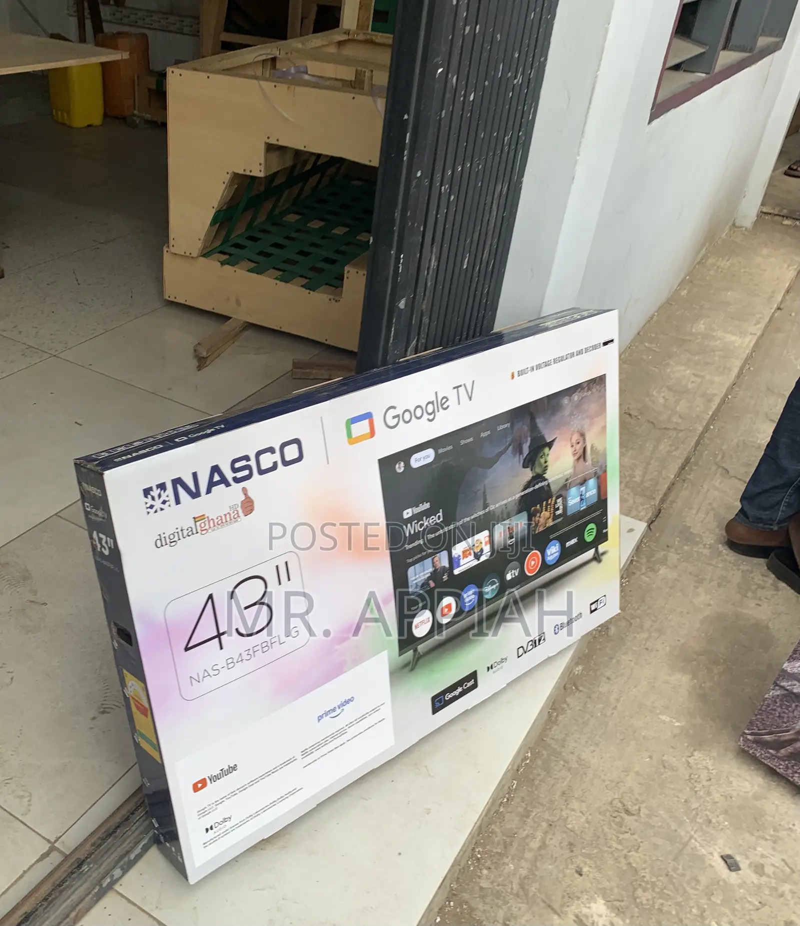 Get Unique Nasco 43” Full Hd Smart Led Television(Black) 