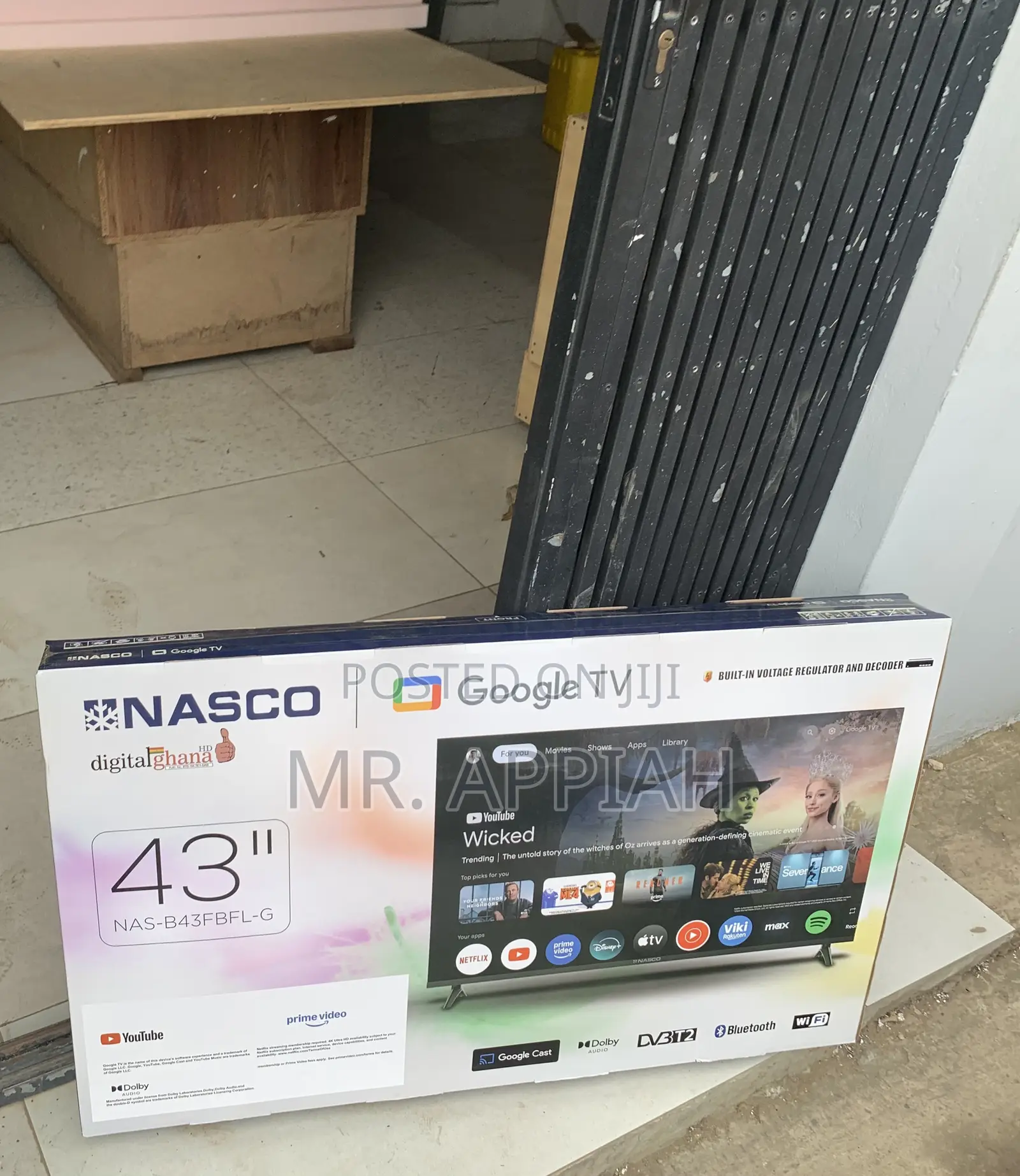 Get Unique Nasco 43” Full Hd Smart Led Television(Black) 