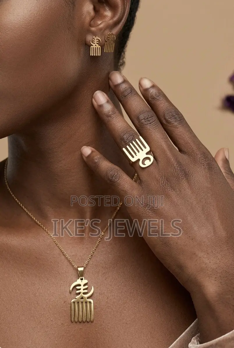 Adinkra Symbols Gold Rings