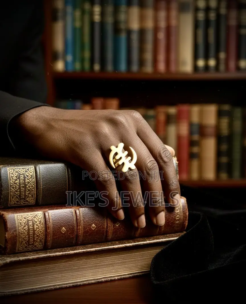 Adinkra Symbols Gold Rings