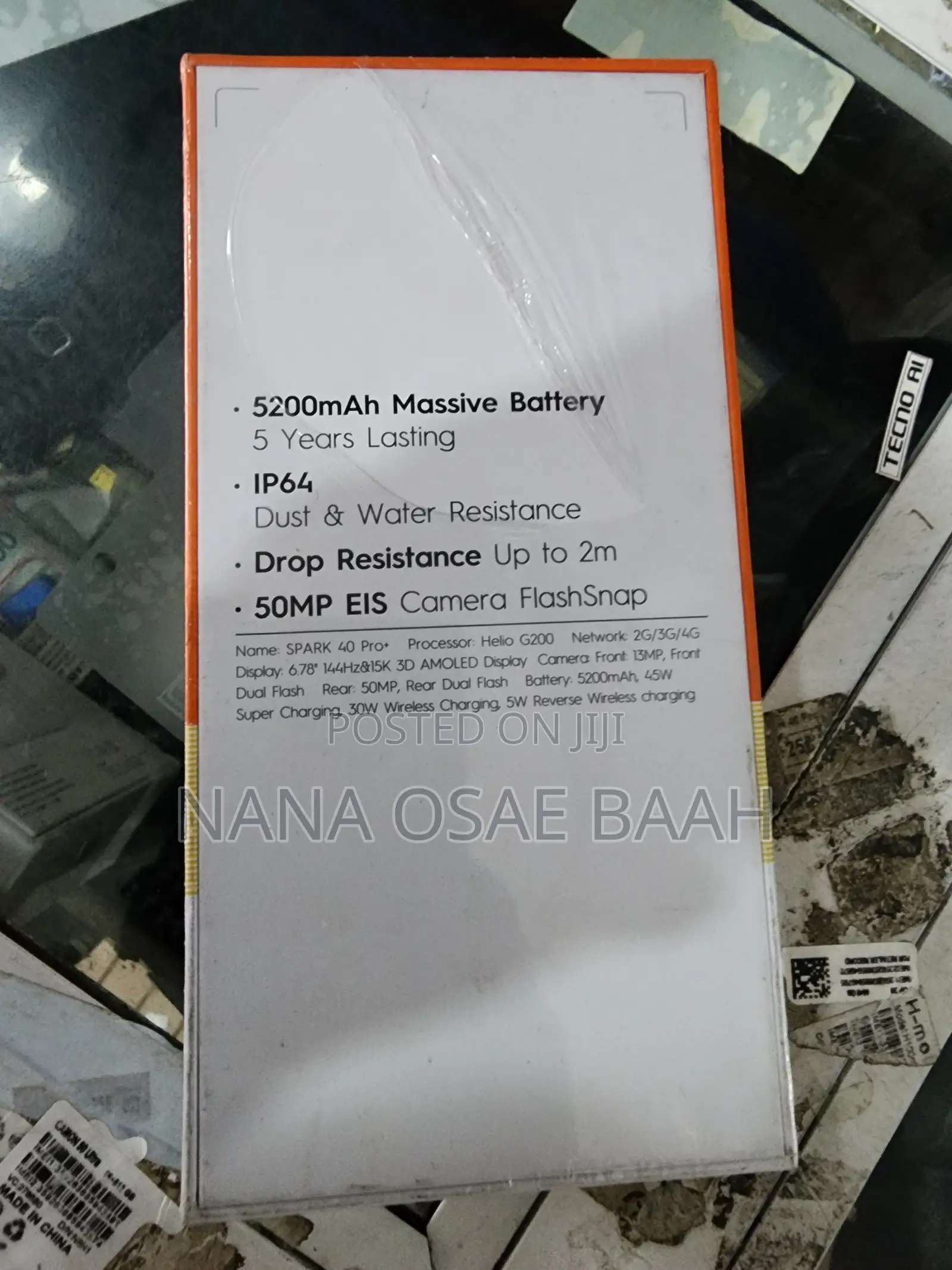 New Tecno Spark 40 Pro+ 256 GB Black