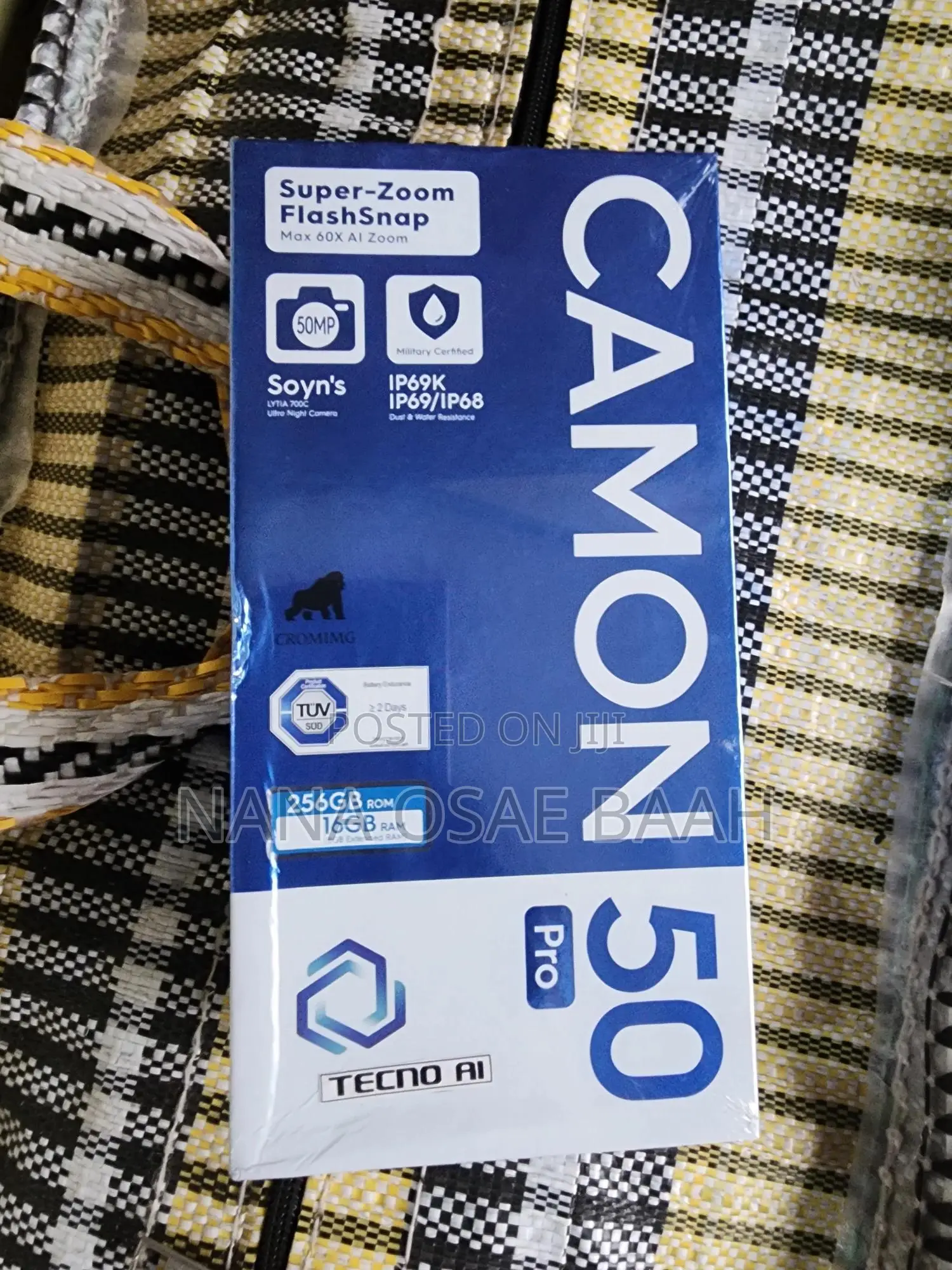 New Tecno Camon 50 Pro 256 GB Black