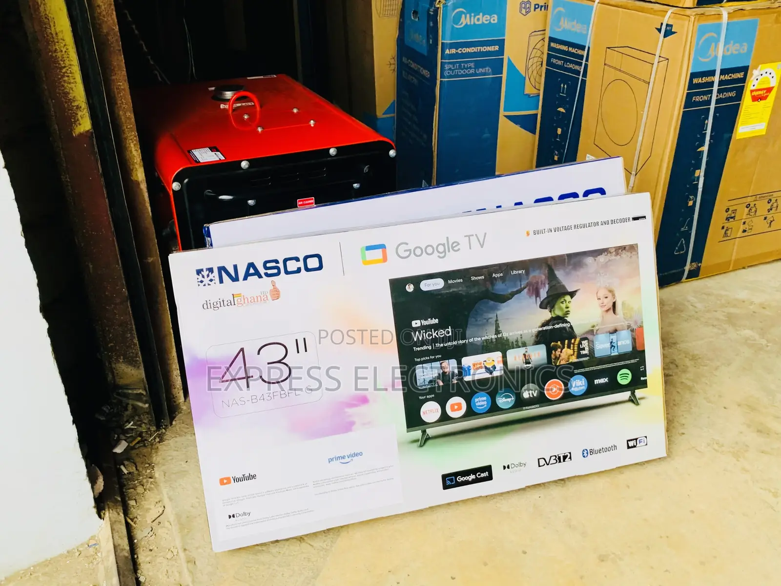 Shop the Nasco 43 Inch Frameless Smart Android Google TV (NAS-B43FBFL-