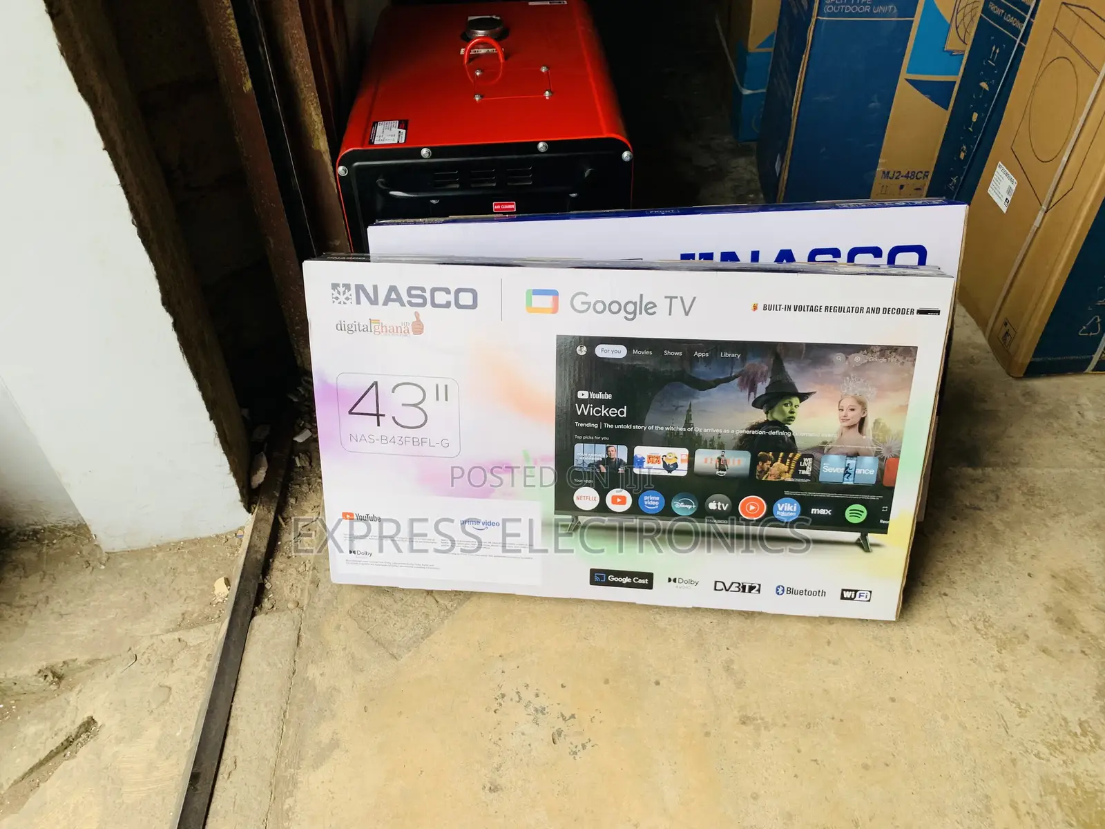 Best Buy Nasco 43” Frameless Smart Android Google TV (NAS-B43FBFL-G)