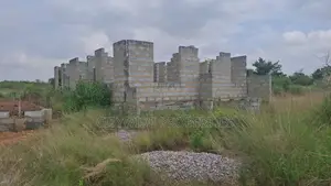 Half Plot With Uncompleted 3-Bedroom House for Sale