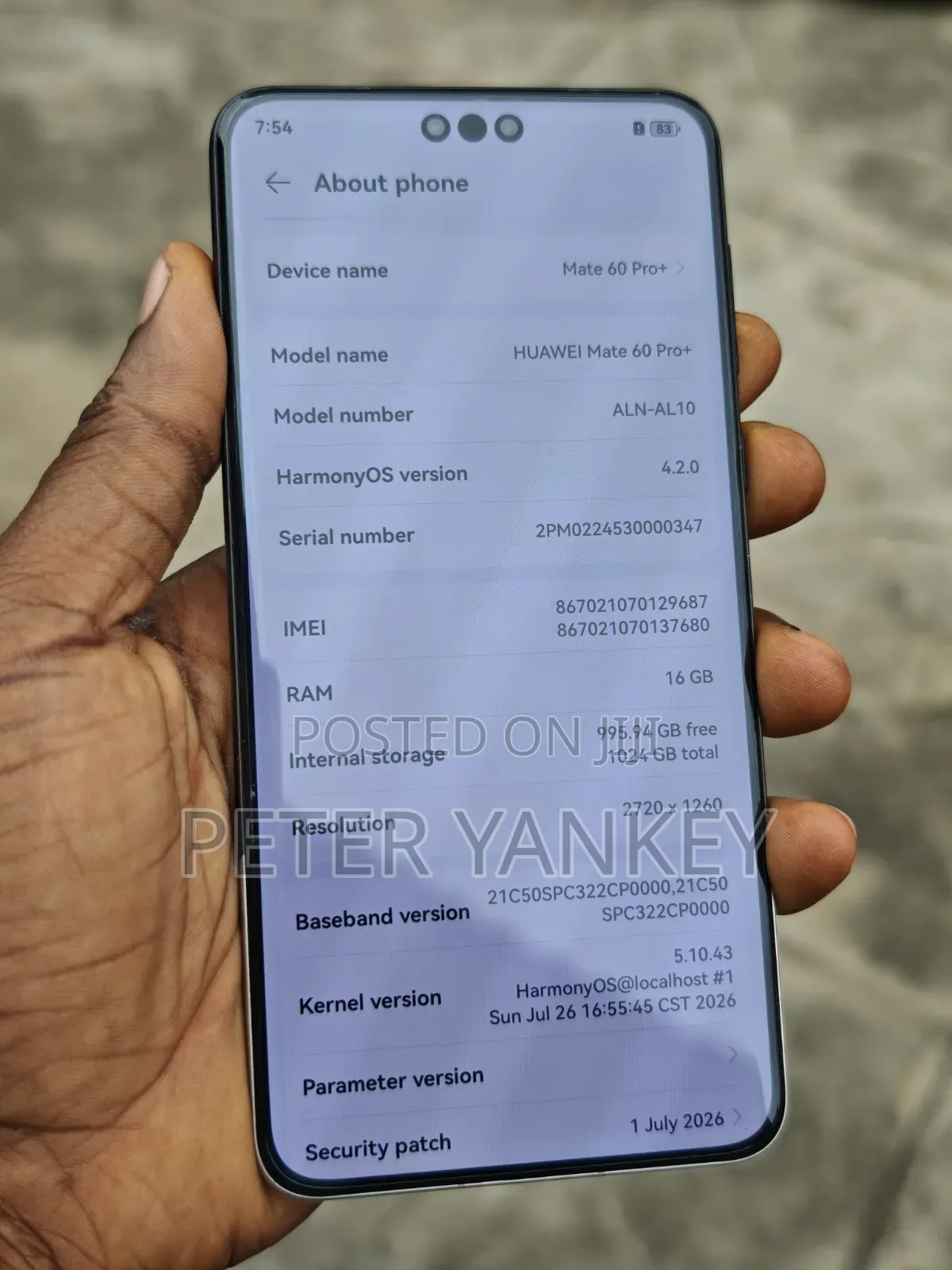 Huawei Mate 60 Pro+ 1 TB Rose Gold