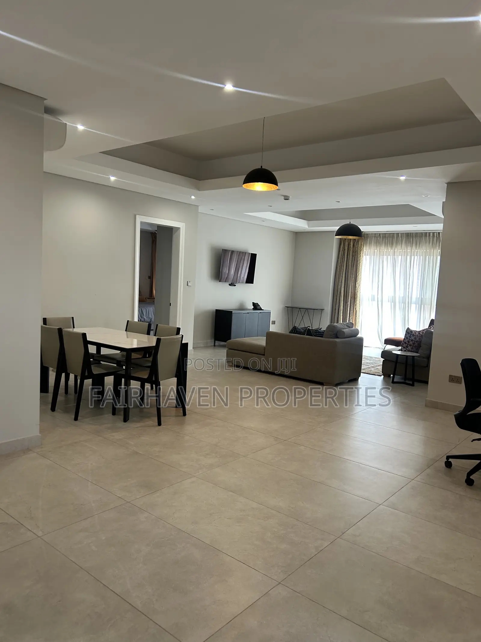 Furnished 3bdrm Apartment in Airport for rent
