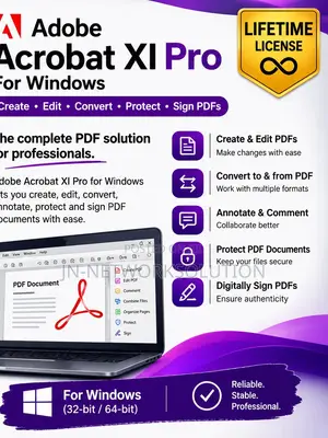 Adobe Acrobat XI Pro for Windows (Lifetime)
