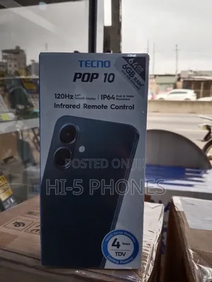 New Tecno Pop 10 64 GB Black