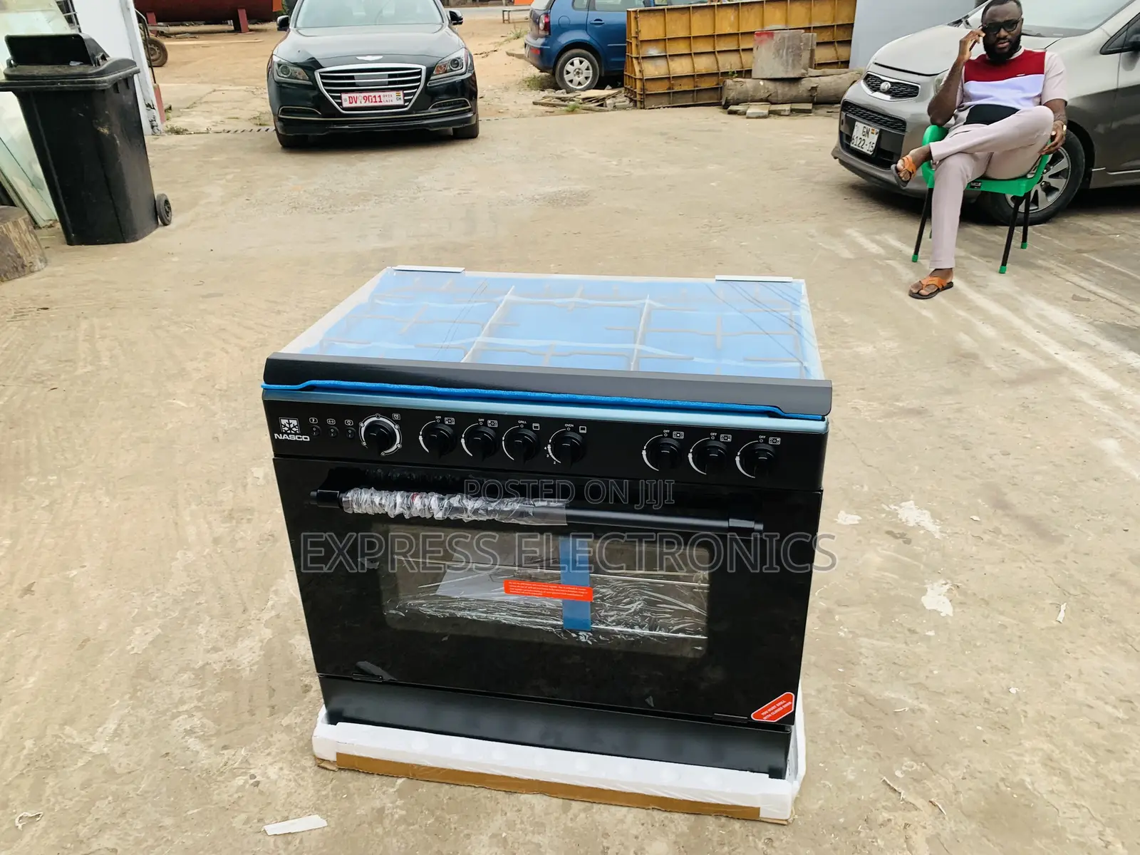 Brand New Oven Rotisserie Grill Nasco NASGC-LME90B Gas Cooker 5 Burner
