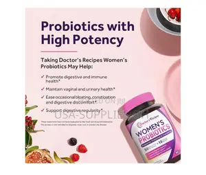 Doctor's Recipes Women's Probiotic, 60 Caps With Organic Cranberry Usa