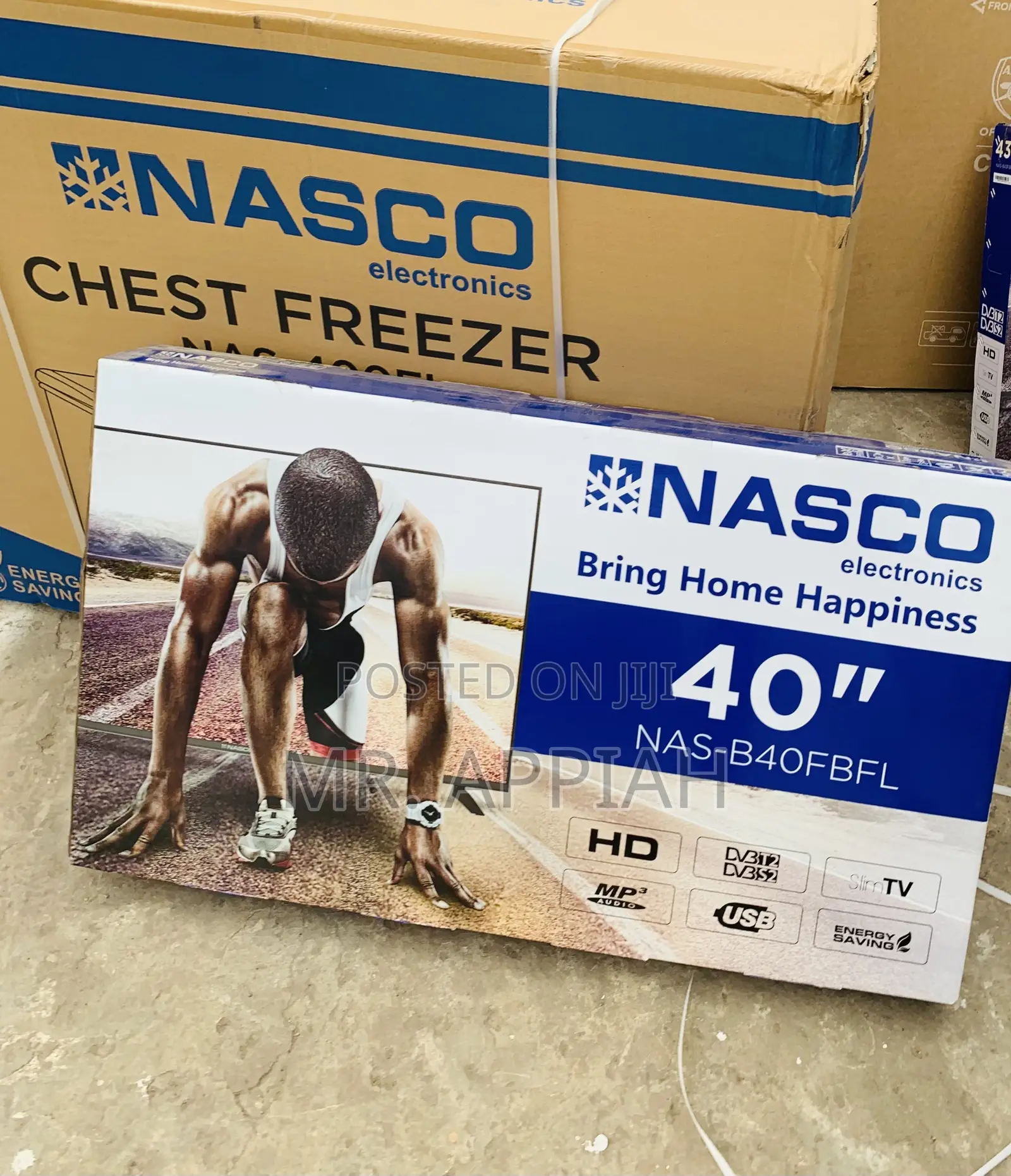 Get Affordable Nasco 40” FHD Satellite Television(Black) 