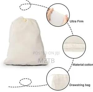 Reusable Cotton Cheese Nut Milk Strainer Bag - 30x20cm