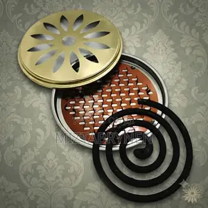 Coil Herbs Incense Burner With Decorative Lid