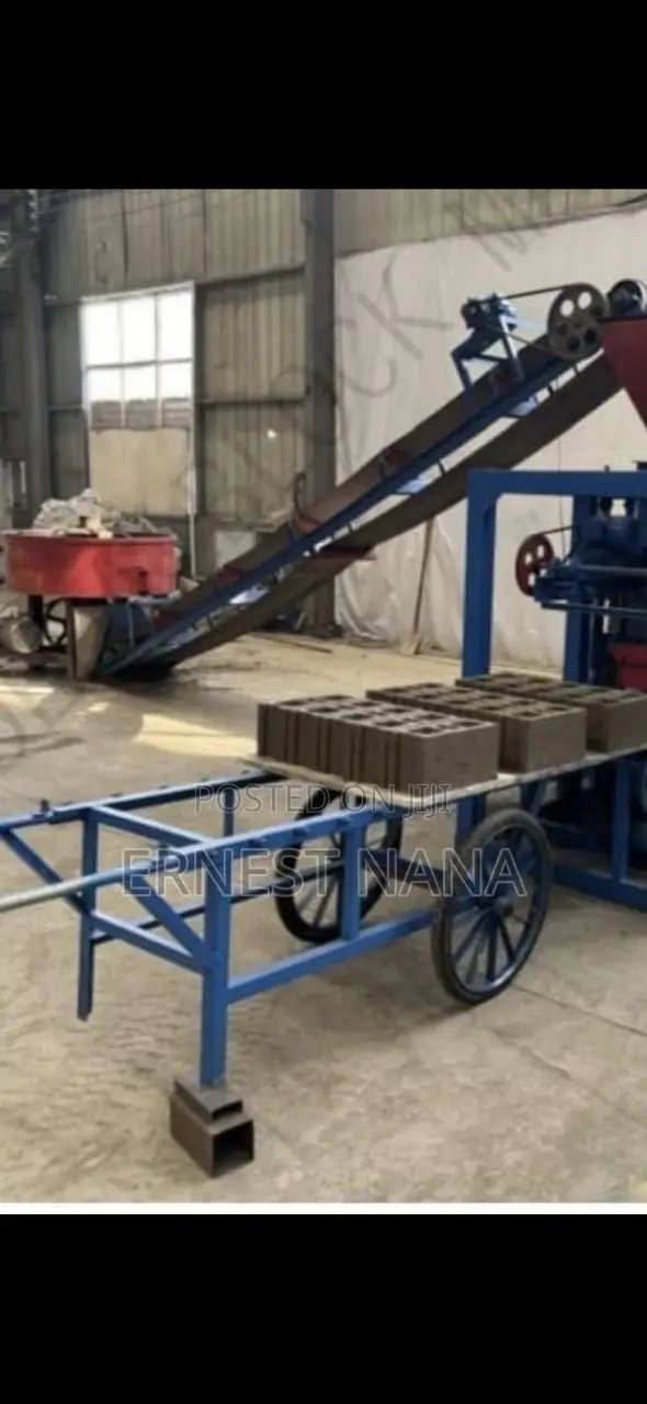 Semi-Automatic Concrete Block Machine