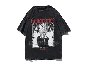 Anime Acid Wash T-Shirt