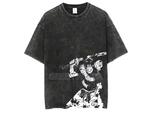 Anime Acid Wash T-Shirt